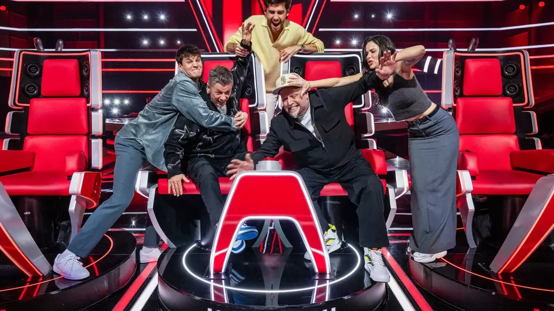 Wincent Weiss Michi Beck Alvaro Soler Smudo Lena Meyer-Landrut The Voice Kids - Bild: Seven.One/Claudius Pflug, presseportal.de