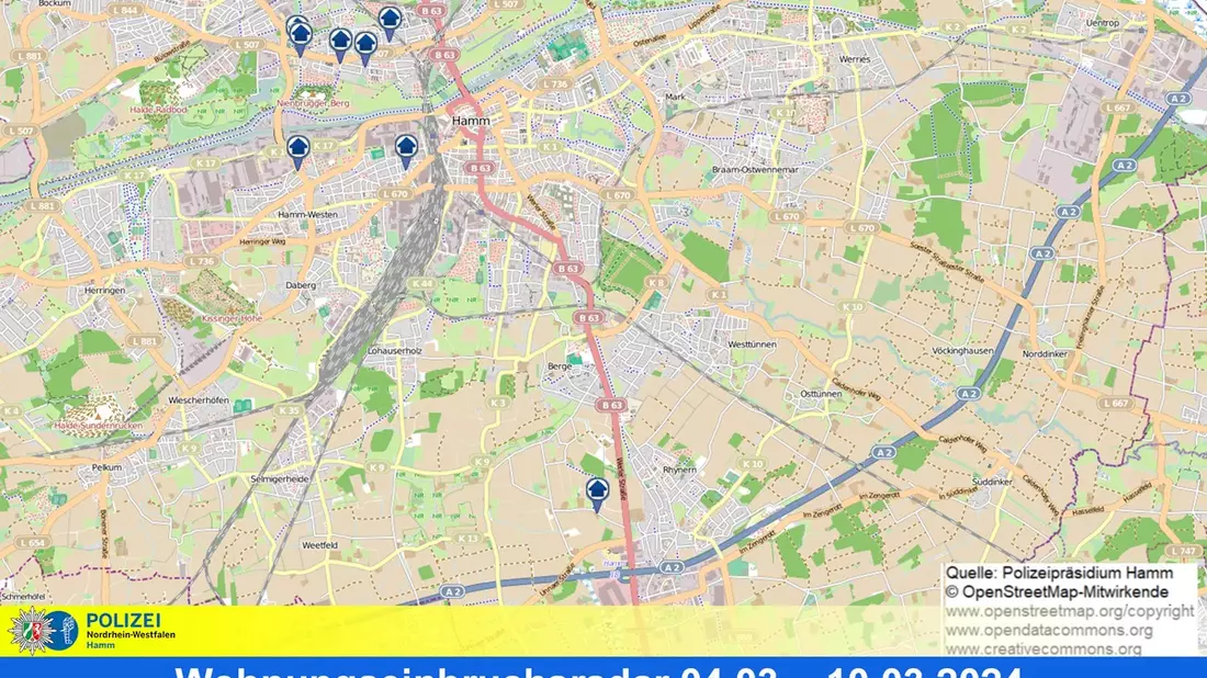 POL-HAM: Wohnungseinbruchsradar Hamm für die Woche vom 4. März bis 10. März - Bild: presseportal.de
