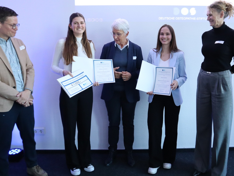 Premiere: Junge Wissenschaftler ausgezeichnet / Nachwuchs-Wissenschaftspreis der Deutschen Osteopathie-Stiftung vergeben - Foto: presseportal.de