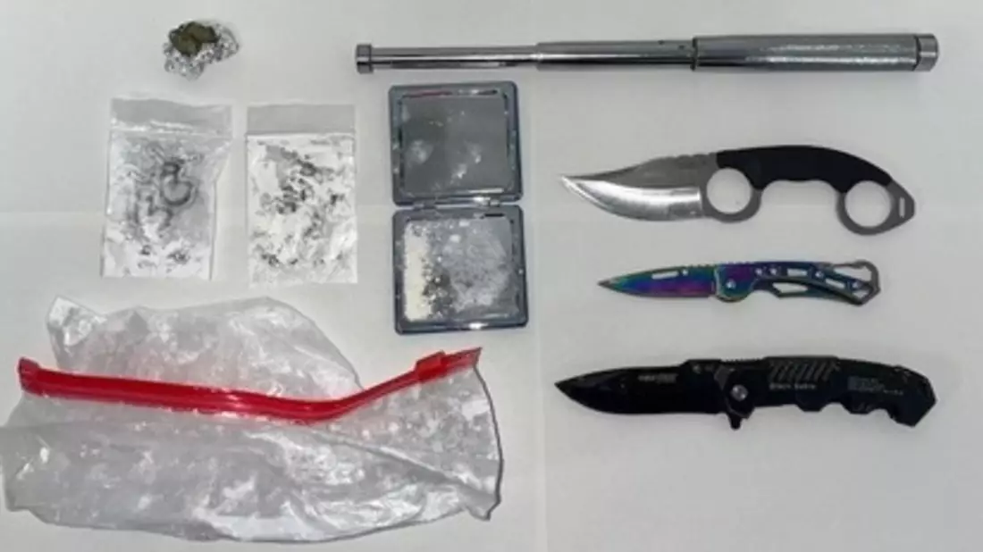 BPOL-FL: Bahnhof Heide- Nervös bei Kontrolle: Bundespolizisten stellen Waffen- und Rauschgift sicher - Bild: presseportal.de