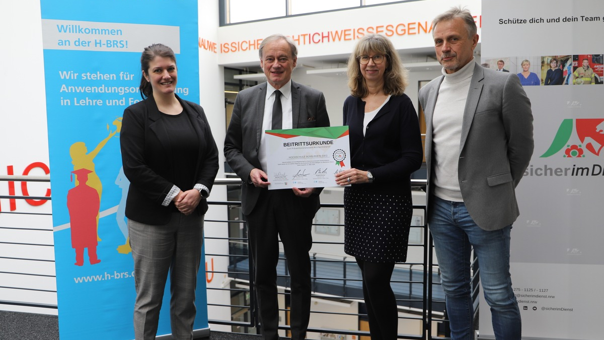 Hochschule Bonn-Rhein-Sieg stärkt Sicherheitsbewusstsein durch Beitritt zum Präventionsnetzwerk #sicherimDienst - Foto: presseportal.de