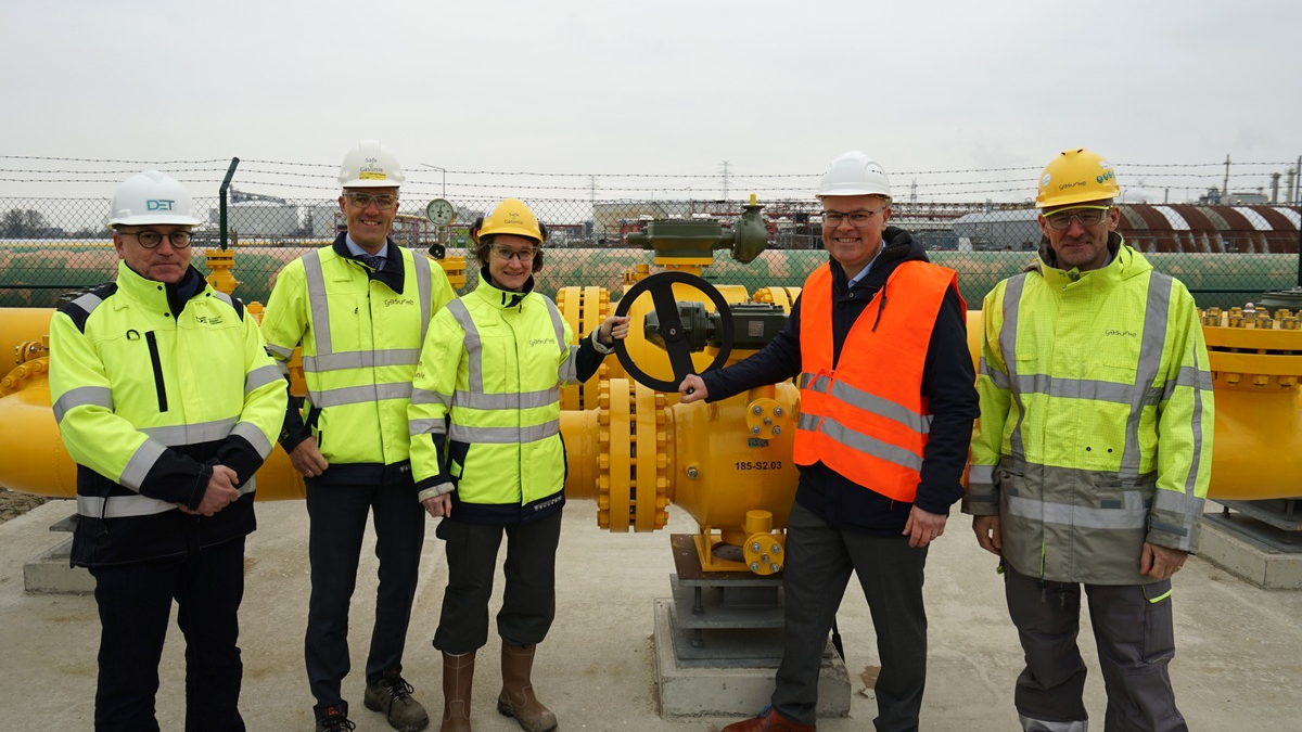 Gasunie: ETL 180 nach Rekordbauzeit in Betrieb genommen - Foto: presseportal.de