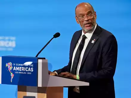Ariel Henry hatte am 20. Juli 2021 als Interims-Premierminister die Regierungsgeschäfte in Haiti übernommen. - Foto: Marcio Jose Sanchez/AP/dpa