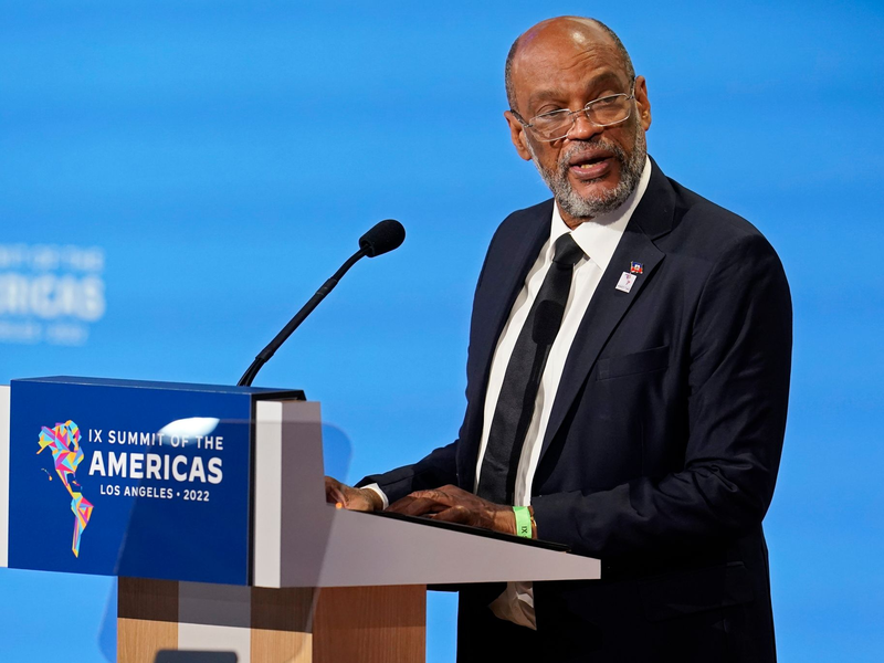 Ariel Henry hatte am 20. Juli 2021 als Interims-Premierminister die Regierungsgeschäfte in Haiti übernommen. - Foto: Marcio Jose Sanchez/AP/dpa