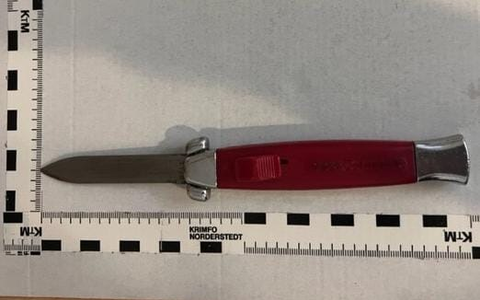 BPOL-H: Bundespolizei Flughafen Hannover: Verbotenes Messer im Koffer - Foto: presseportal.de