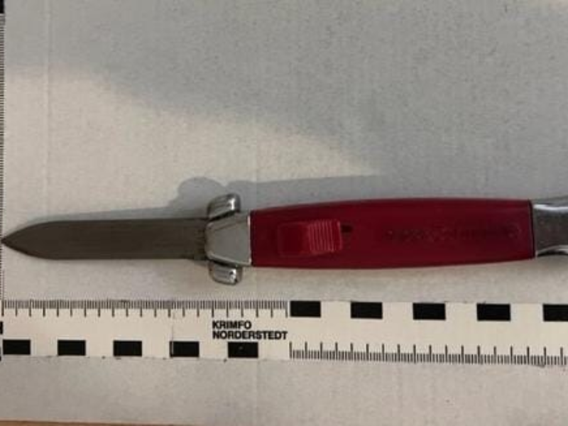 BPOL-H: Bundespolizei Flughafen Hannover: Verbotenes Messer im Koffer - Foto: presseportal.de