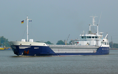 Der Frachter «Verity» sank im Oktober 2023 nach einer Kollision in der Nordsee. - Foto: Dietmar Hasenpusch/Photo-Productions/dpa