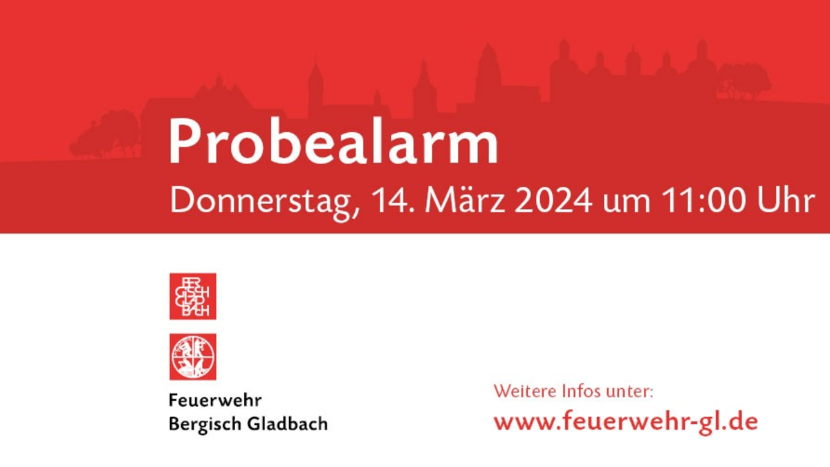 FW-GL: Landesweiter Warntag: Handys und Sirenen heulen auch in Bergisch Gladbach - Foto: presseportal.de