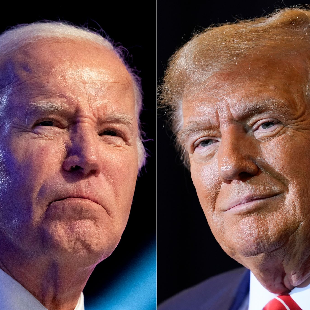 Bei dem Rennen zwischen Trump (r) und Biden handelt es sich um die erste Neuauflage eines Duells ums Weiße Haus mit denselben Kandidaten seit rund 70 Jahren. - Foto: --/AP/dpa