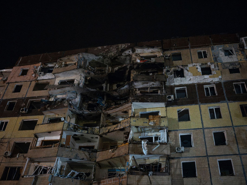 Die Industriestadt Krywyj Rih im Süden der Ukraine ist immer wieder Ziel russischer Luftangriffe. (Archivbild) - Foto: Alex Babenko/AP/dpa