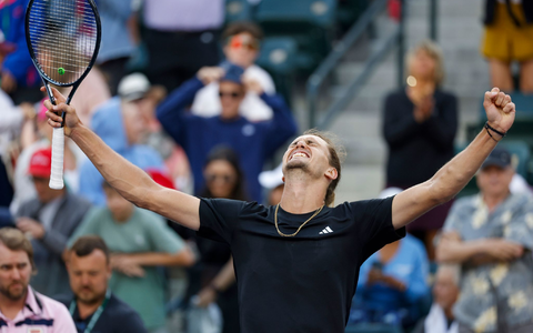 Alexander Zverev hat beim Turnier in Indian Wells das Viertelfinale erreicht. - Foto: Charles Baus/CSM via ZUMA Press Wire/dpa Alexander Zverev hat beim Turnier in Indian Wells das Viertelfinale erreicht. - Foto: Charles Baus/CSM via ZUMA Press Wire/dpa