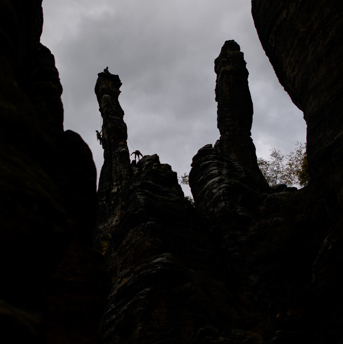 Kletterer in der Sächsischen Schweiz: Auch diese Aktuivität zählt nun zum Weltkulturerbe. - Foto: Robert Michael/dpa-Zentralbild/dpa