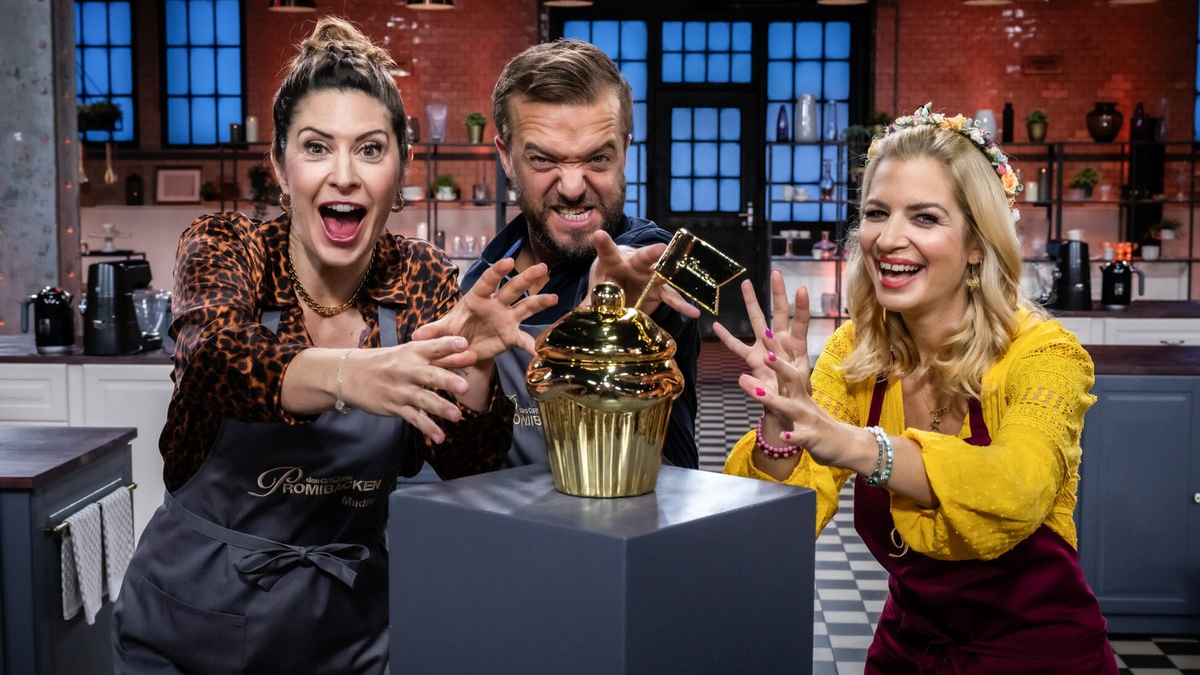 Madita van Hülsen Mathias Mester Susan Sideropoulos Das große Promibacken - Foto: SAT.1/Claudius Pflug, presseportal.de