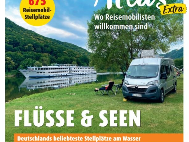 promobil Stellplatz-Atlas Extra 2024 / Deutschlands beliebteste Stellplätze an Flüssen und Seen - Foto: presseportal.de