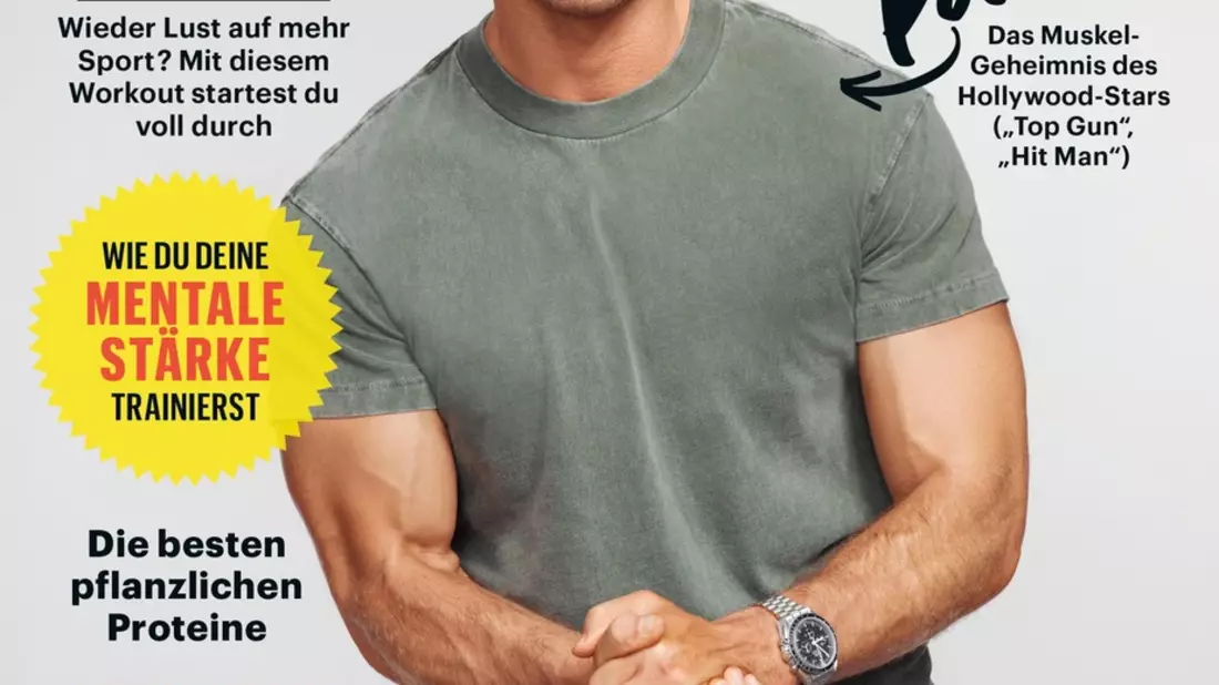 Filmstar Glen Powell verrät in Men's Health: Ich habe in Briskets Gesicht gesehen und mich verliebt. - Bild: presseportal.de