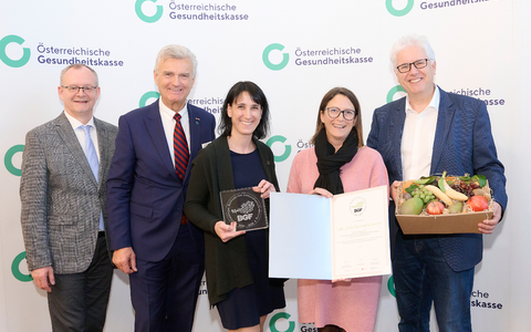 HARTL HAUS Auszeichnung BGF - Foto: Österreichische Gesundheitskasse/APA-Fotoservice/Hörmandinger über pressetext.de