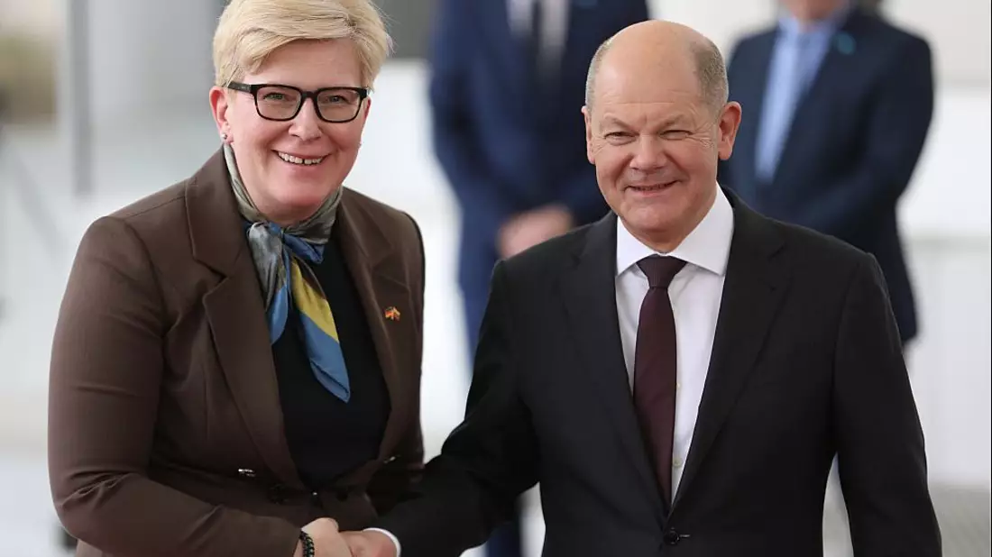 Ingrida Simonyte und Olaf Scholz am 14. März 2024 - Bild: über dts Nachrichtenagentur