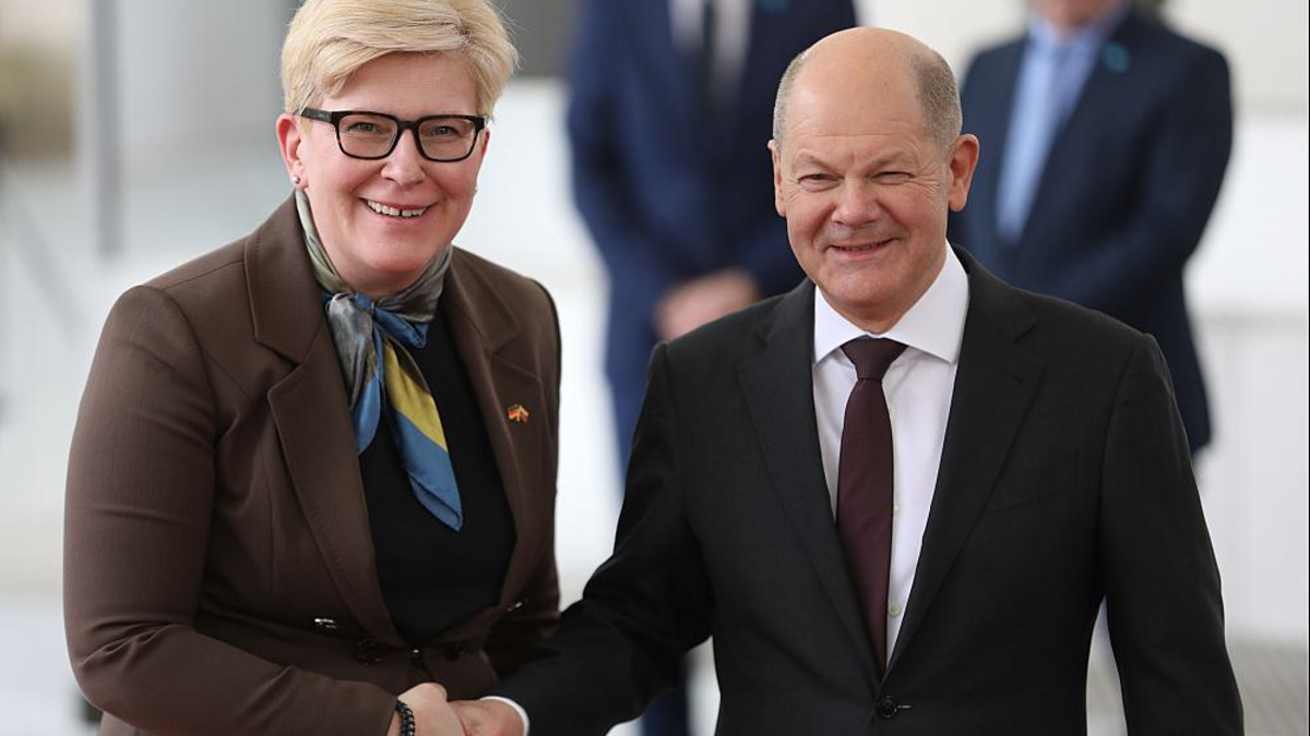 Ingrida Simonyte und Olaf Scholz am 14. März 2024 - Foto: über dts Nachrichtenagentur
