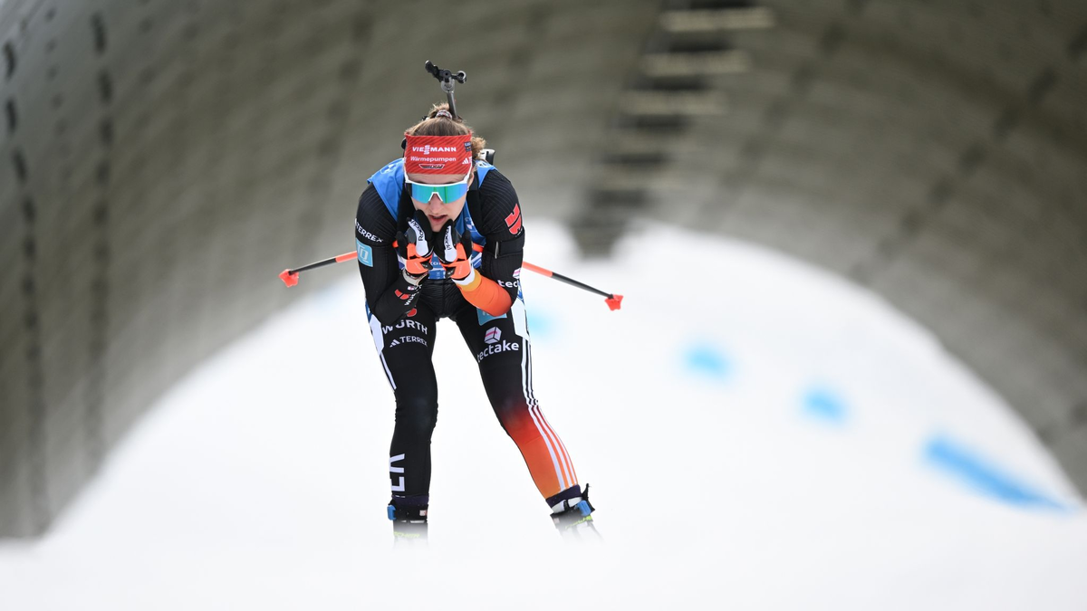 Janina Hettich-Walz erreichte beim Sprint in Canmore als einzige Deutsche die Top Ten. - Foto: Hendrik Schmidt/dpa/Archivbild