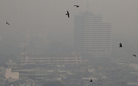 Die weltberühmte Tempelstadt Chiang Mai rangierte in der Statistik der Städte mit der stärksten Luftverschmutzung der Welt wieder an oberster Stelle. - Foto: Wichai Taprieu/AP/dpa