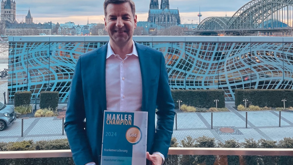 Münchener Verein glänzt erneut: Goldene Auszeichnung bei den Makler-Champions 2024 in der Krankenversicherung - Foto: presseportal.de
