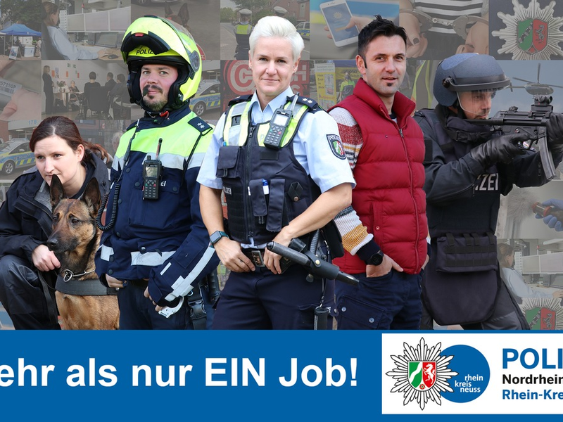 POL-NE: Spannender Alltag! Menschen helfen! Echte Teamarbeit! Infos zum Polizeiberuf - Die Personalwerberin lÀdt ein - Foto: presseportal.de