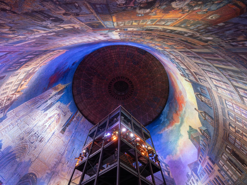 Eine Hommage an den Impressionismus: Neues Panorama DIE KATHEDRALE VON MONET von Yadegar Asisi eröffnet im Panometer Leipzig - Foto: presseportal.de