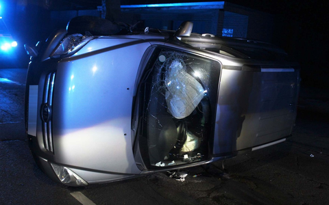 POL-DU: Beeck: Alkohol am Steuer - Auto überschlägt sich - Foto: presseportal.de