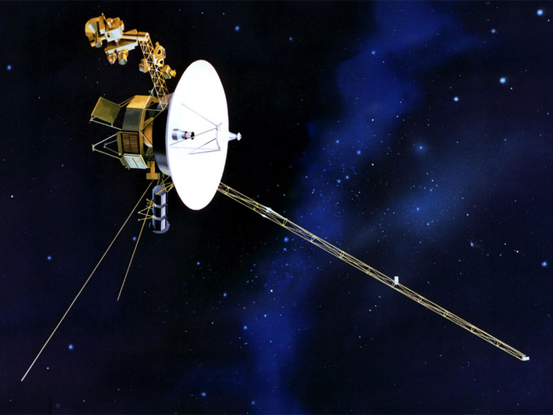 Illustration zur amerikanischen Raumsonde «Voyager 1». - Foto: -/NASA/dpa