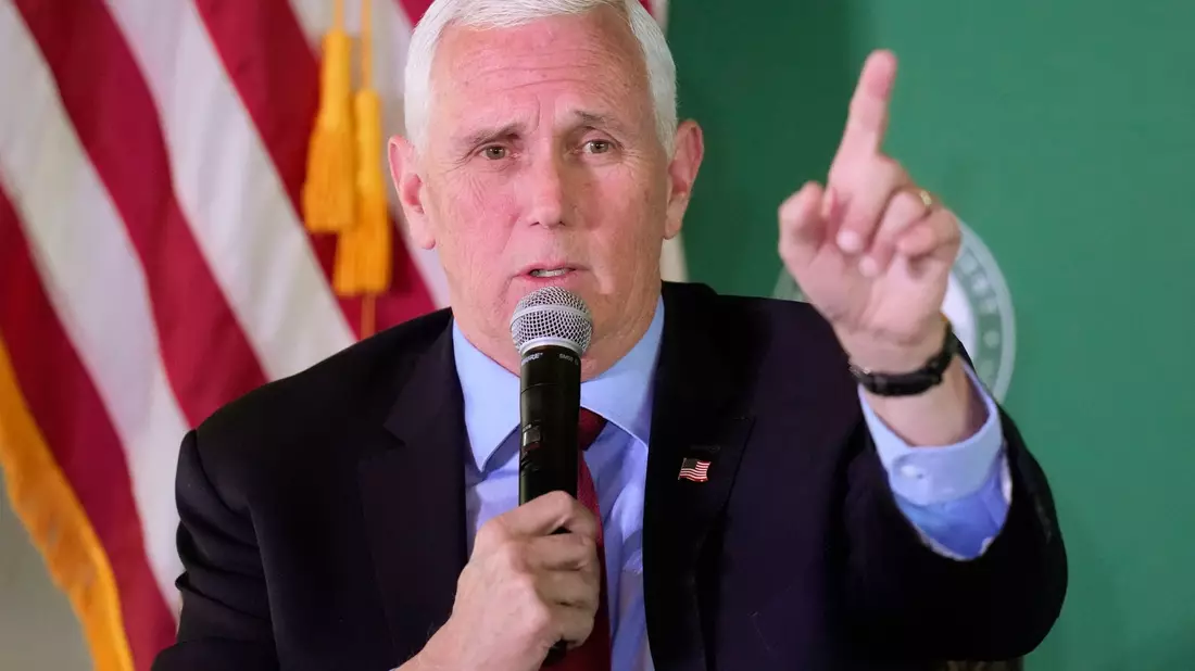 Der ehemalige US-Vizepräsident Mike Pence hatte sich auch für die Präsidentschaftskandidatur beworben. - Bild: Rick Bowmer/AP/dpa/dpa