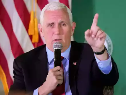 Der ehemalige US-Vizepräsident Mike Pence hatte sich auch für die Präsidentschaftskandidatur beworben. - Foto: Rick Bowmer/AP/dpa/dpa