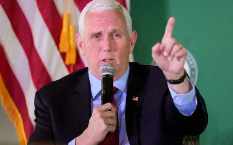 Der ehemalige US-Vizepräsident Mike Pence hatte sich auch für die Präsidentschaftskandidatur beworben. - Foto: Rick Bowmer/AP/dpa/dpa