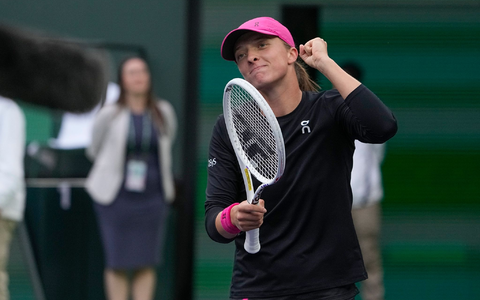 Iga Swiatek steht beim Turnier in Indian Wells im Finale. - Foto: Mark J. Terrill/AP