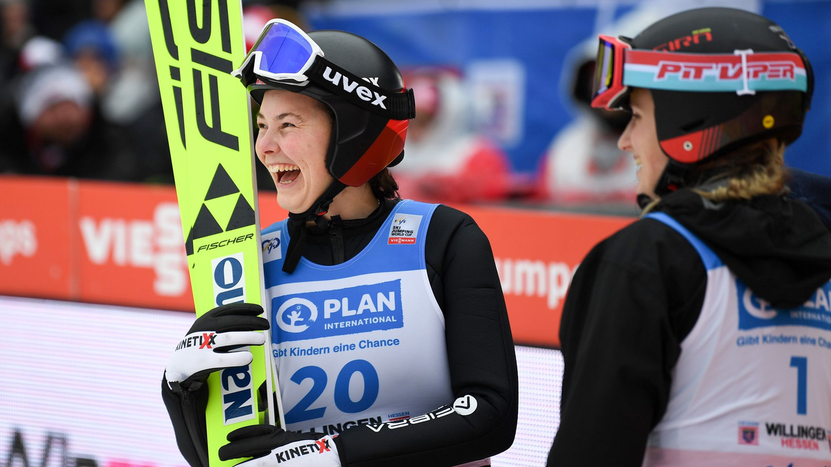 Stellte mit einem Flug auf 230,5 Metern einen neuen Weltrekord auf: Die Norwegerin Silje Opseth. - Foto: Swen Pförtner/dpa