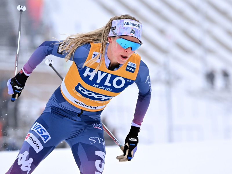 Am Sonntag machte die US-Amerikanerin den Triumph im Gesamtweltcup perfekt. - Foto: Martin Schutt/dpa