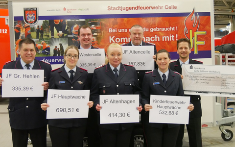 FW Celle: 2.466,10 Euro für die Jugendarbeit der Stadtfeuerwehr Celle durch Benefizkonzert des Symphonischen Blasorchesters Celle - Foto: presseportal.de