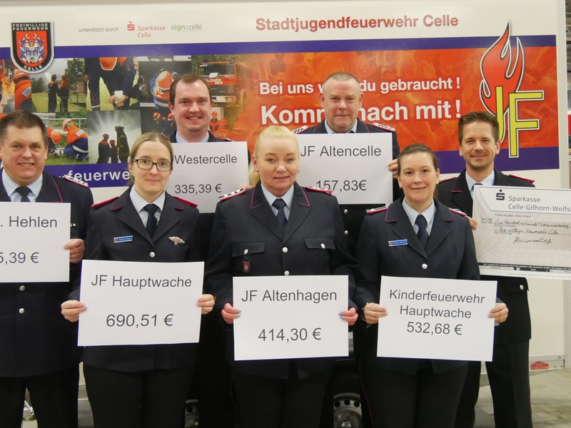 FW Celle: 2.466,10 Euro für die Jugendarbeit der Stadtfeuerwehr Celle durch Benefizkonzert des Symphonischen Blasorchesters Celle - Foto: presseportal.de