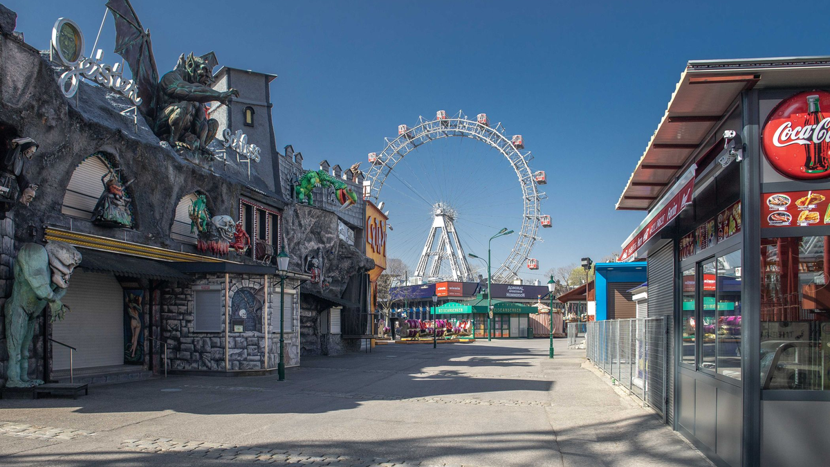 Prater im Lockdown am 28. März 2020 - Foto: Versal.at über pressetext.de