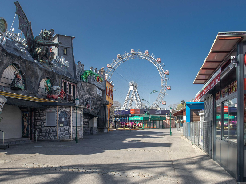 Prater im Lockdown am 28. März 2020 - Foto: Versal.at über pressetext.de