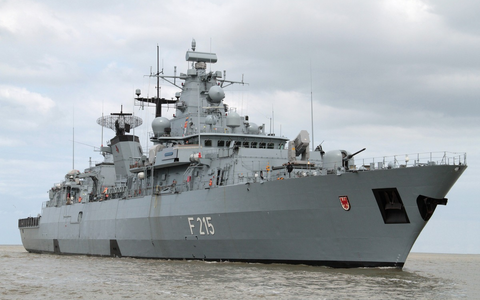 Fregatte Brandenburg läuft ins Mittelmeer aus - Foto: presseportal.de