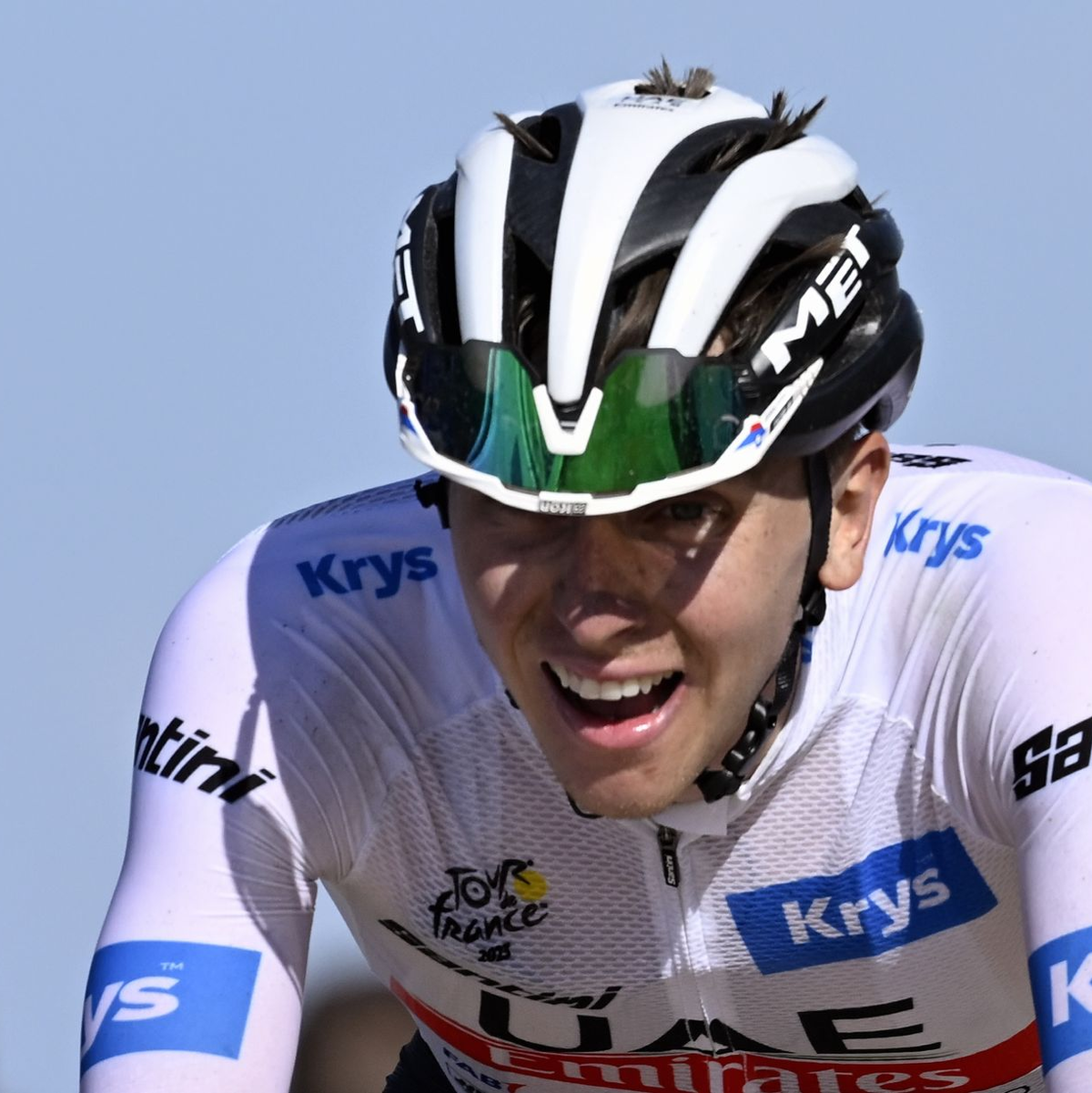 Tadej Pogacar bereitet sich bei der Katalonien-Rundfahrt auf den Giro d'Italia vor. - Foto: Dirk Waem/Belga/dpa/Archivbild