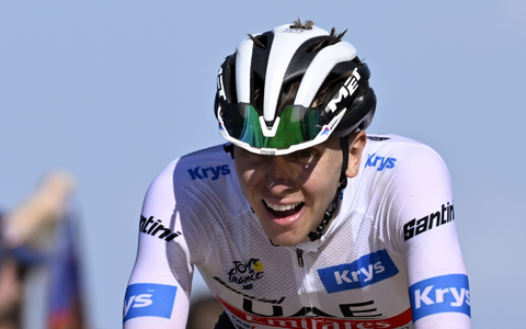 Gewann bei der Katalonien-Rundfahrt auch die zweite Bergankunft: Tadej Pogacar. - Foto: Dirk Waem/Belga/dpa/Archivbild Gewann bei der Katalonien-Rundfahrt auch die zweite Bergankunft: Tadej Pogacar. - Foto: Dirk Waem/Belga/dpa/Archivbild