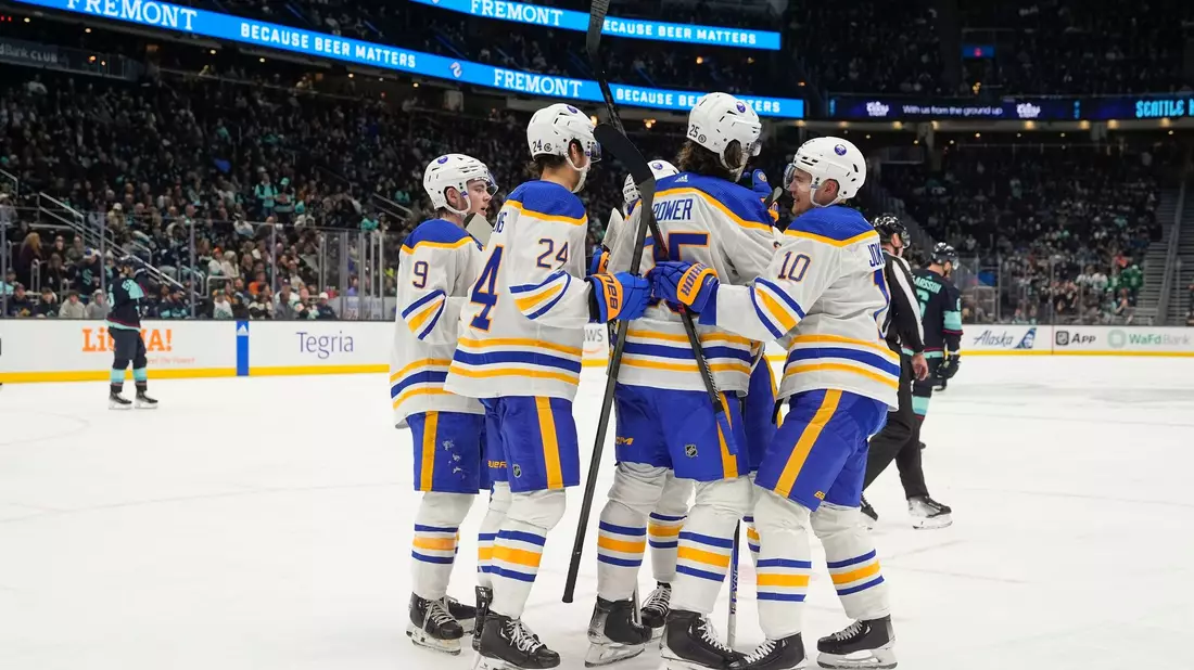 Die Buffalo Sabres setzten sich in Seattle durch. - Bild: Lindsey Wasson/AP/dpa