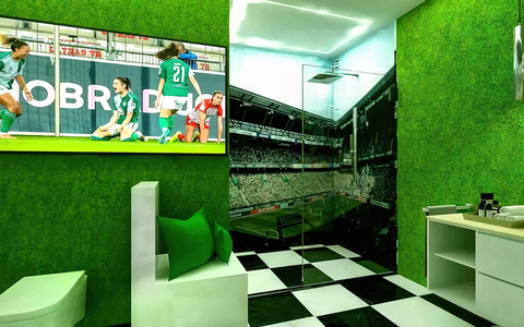 Challenge accepted: ELEMENTS gestaltet Badezimmer für echte Fußball-Fans - Foto: presseportal.de