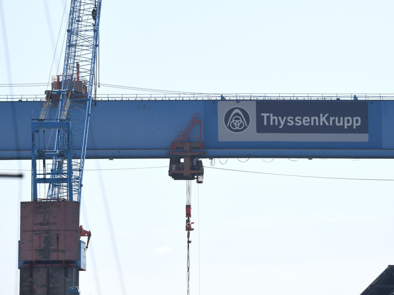 Thyssenkrupp: Im vergangenen Jahr gab es grünes Licht für die Verselbstständigung von TKMS. - Foto: Carsten Rehder/dpa
