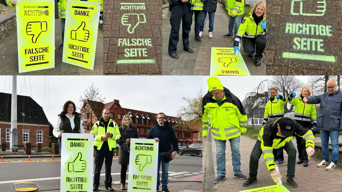 POL-EL: Emsland/Grafschaft Bentheim - Neue Piktogramme für die Aktion Geisterradler (Foto) - Bild: presseportal.de