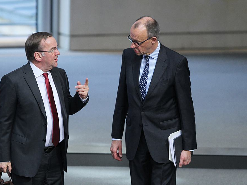 Boris Pistorius und Friedrich Merz (Archiv) - Foto: über dts Nachrichtenagentur