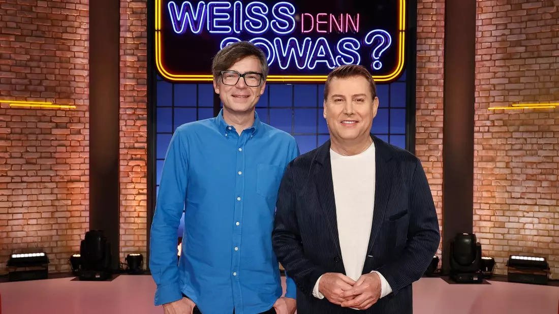 Quizexperten treffen auf Ratefüchse - Jens Riewa und Ralph Caspers bei Wer weiß denn sowas? / Das Ratequiz in der Woche vom 2. bis 5. April 2024, um 18:00 Uhr im Ersten - Bild: presseportal.de