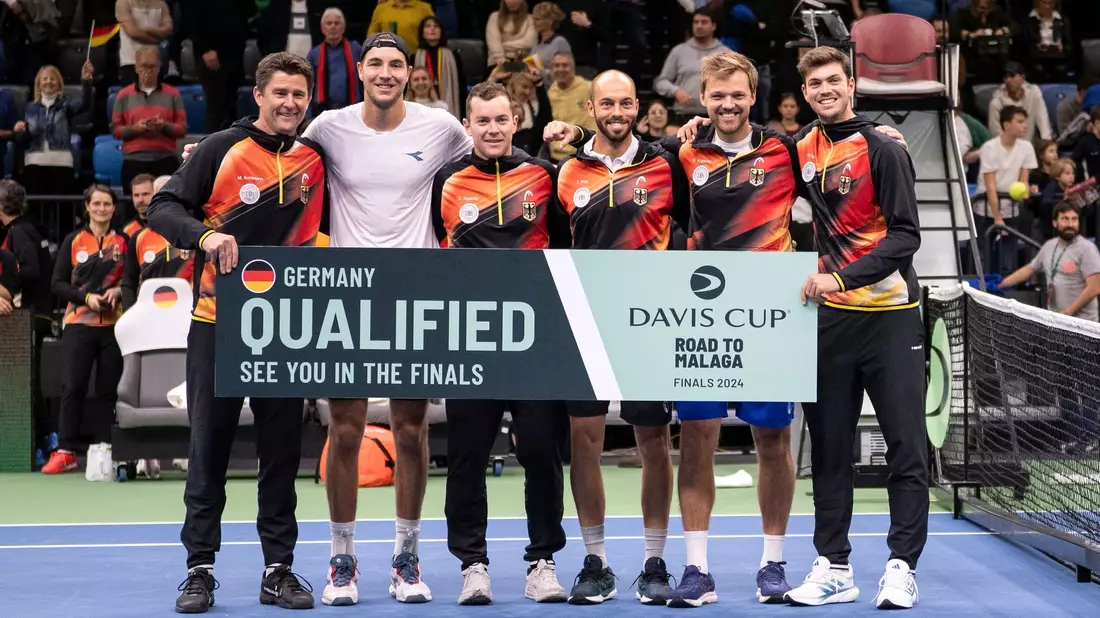 Die deutschen Tennis-Herren bestreiten ihre Gruppenspiele in China. - Bild: Boglarka Bodnar/MTI/AP/dpa