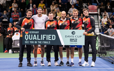 Die deutschen Tennis-Herren bestreiten ihre Gruppenspiele in China. - Foto: Boglarka Bodnar/MTI/AP/dpa